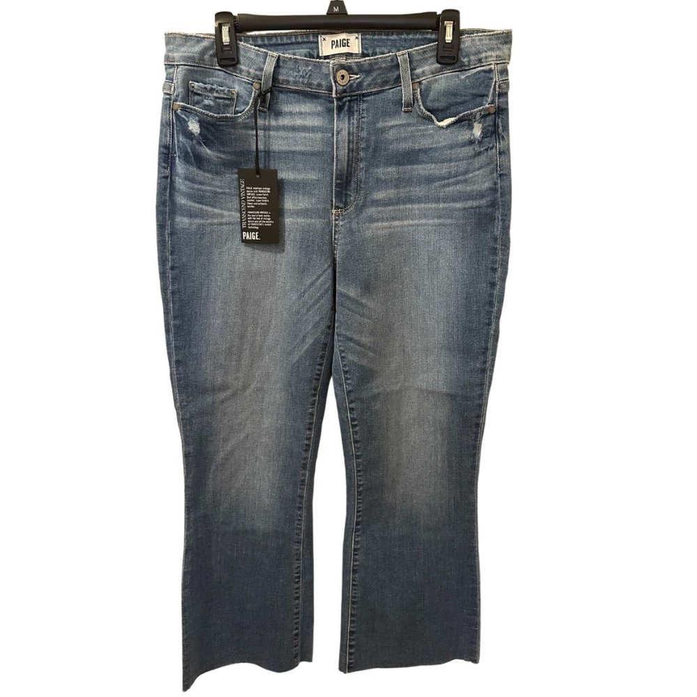 NWT Paige Colette Crop Flare Jeans Size 32